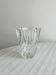 Small twisted glass vase, sleek modern design
