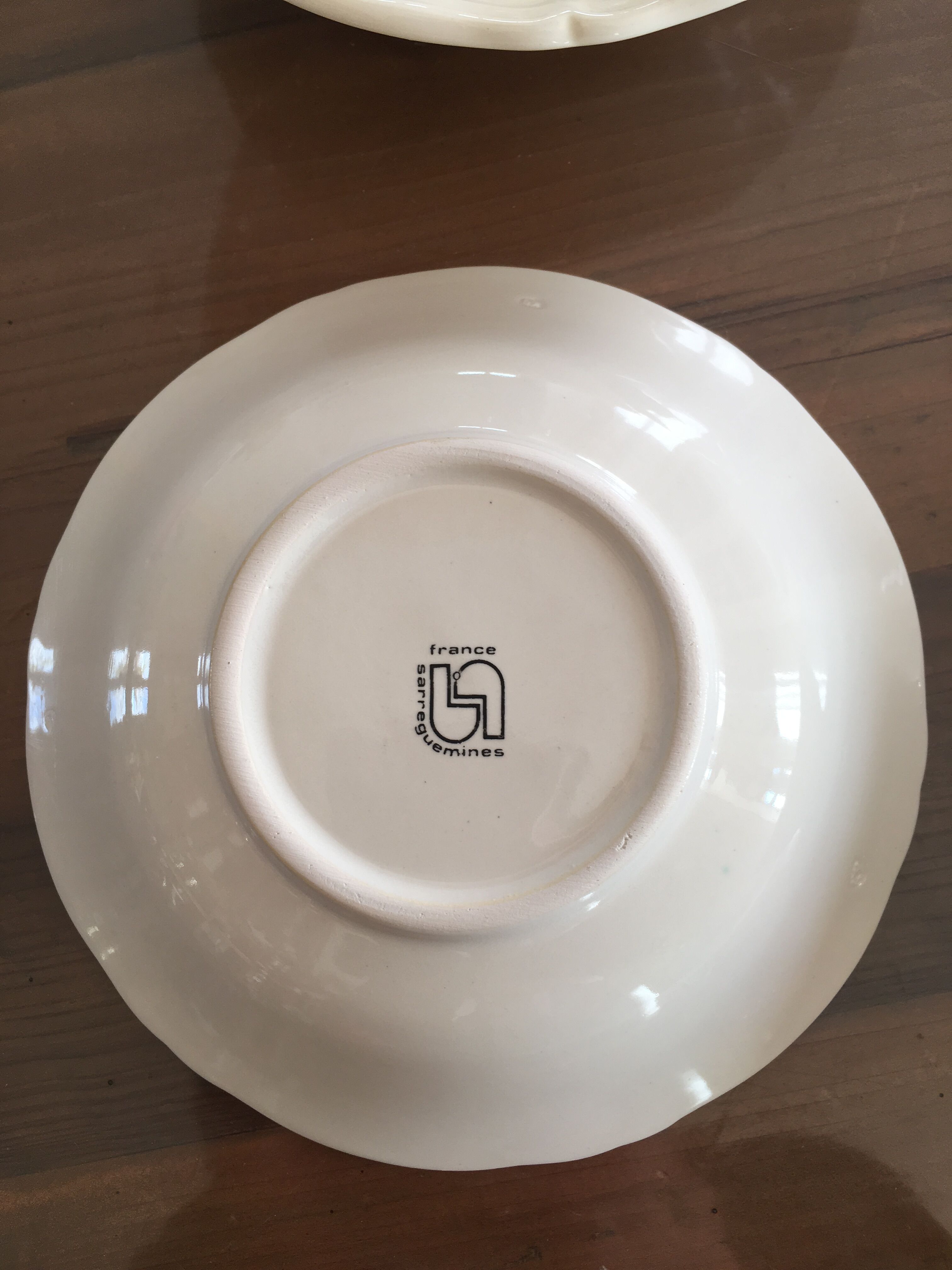 Set of 5 dessert cups Sarreguemines Obernai