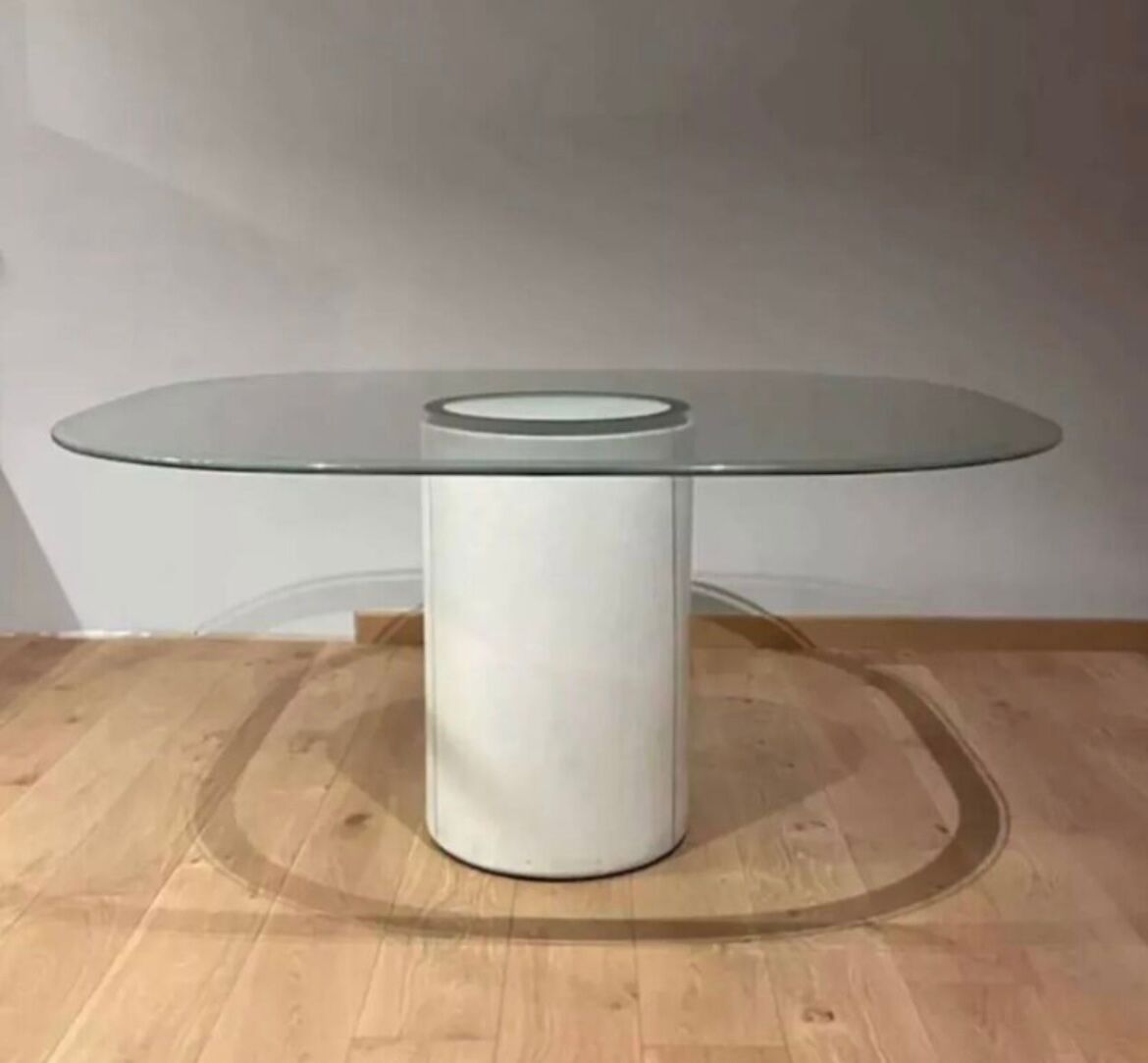 Vintage “Alto” dining table, Tobia Scarpa B&B Italia 1973