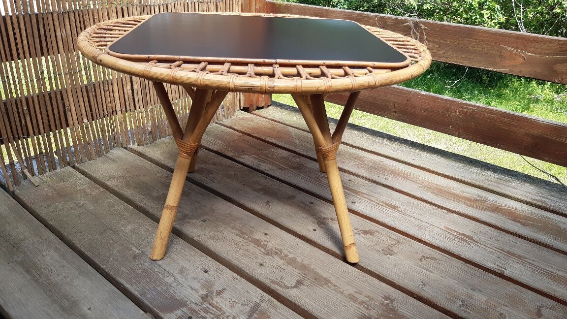 Rattan coffee table 1960
