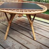 Rattan coffee table 1960