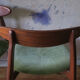 Set of six Danish teak tripod dining chairs, 1960