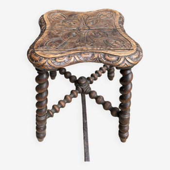 Carved stool