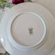 Lot de 5 assiettes plates anciennes en terre de fer modèle Estival de la manufacture française de Saint Amand