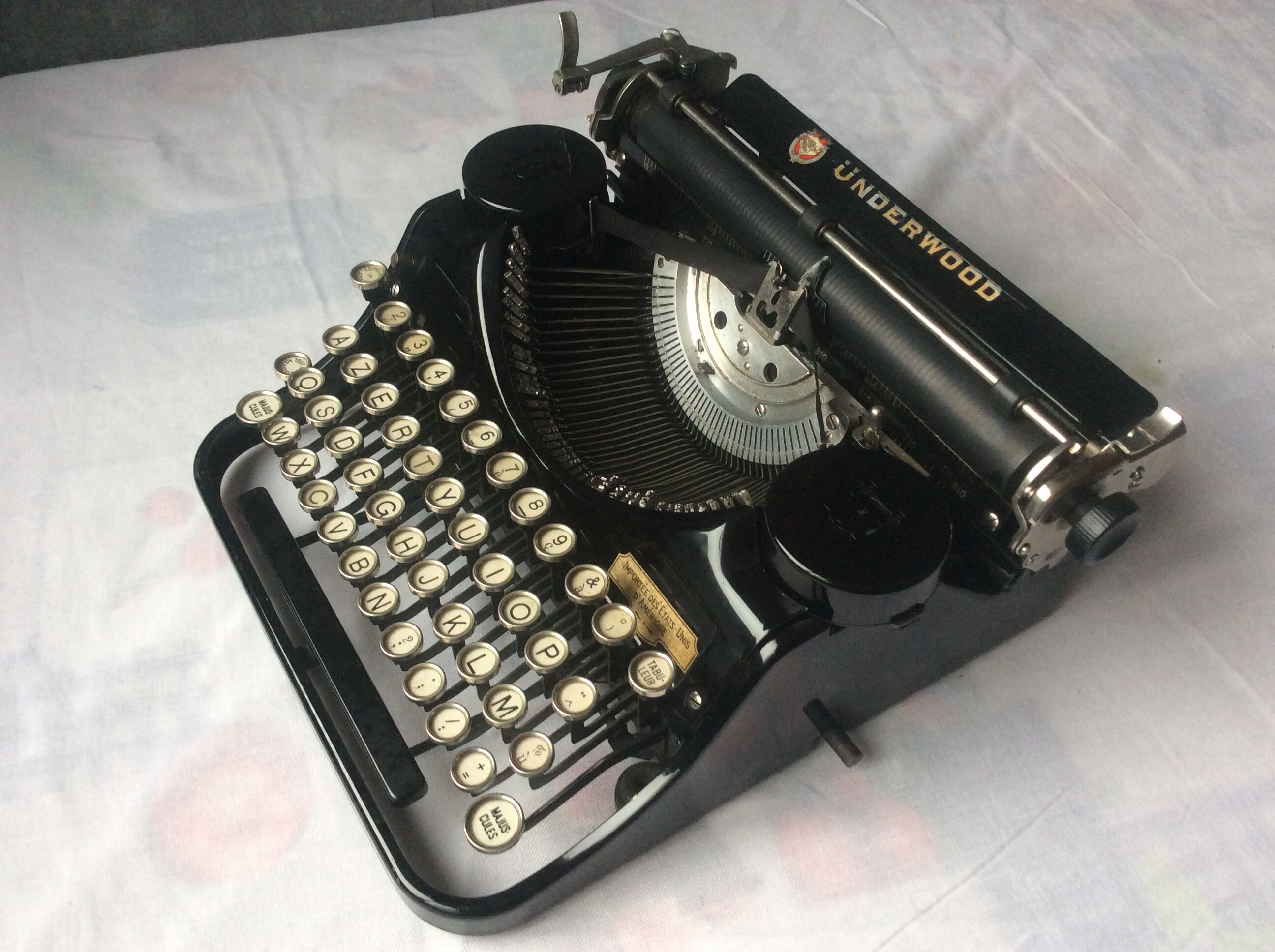 Old-time Underwood typewriter