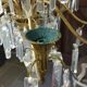 Lustre en laiton et pampilles