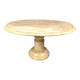 Vintage round Italian marble coffee table, 1960s