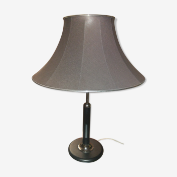 Lampe en acier laqué noir et chromé Norvège vers 1970/80