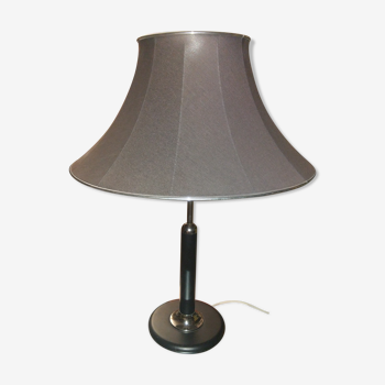 Norway black and chrome lacquered steel lamp circa 1970/80