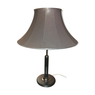 Lampe en acier laqué noir et chromé Norvège vers 1970/80