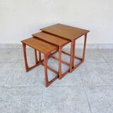 Teak nesting table