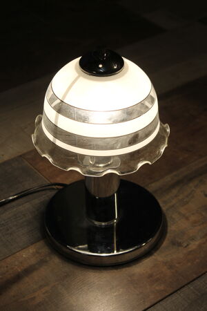 Lampe Métal & verre 1960