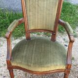 2 fauteuils cabriolet trianon louis xvi