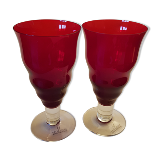 Lot of two glasses gallo design