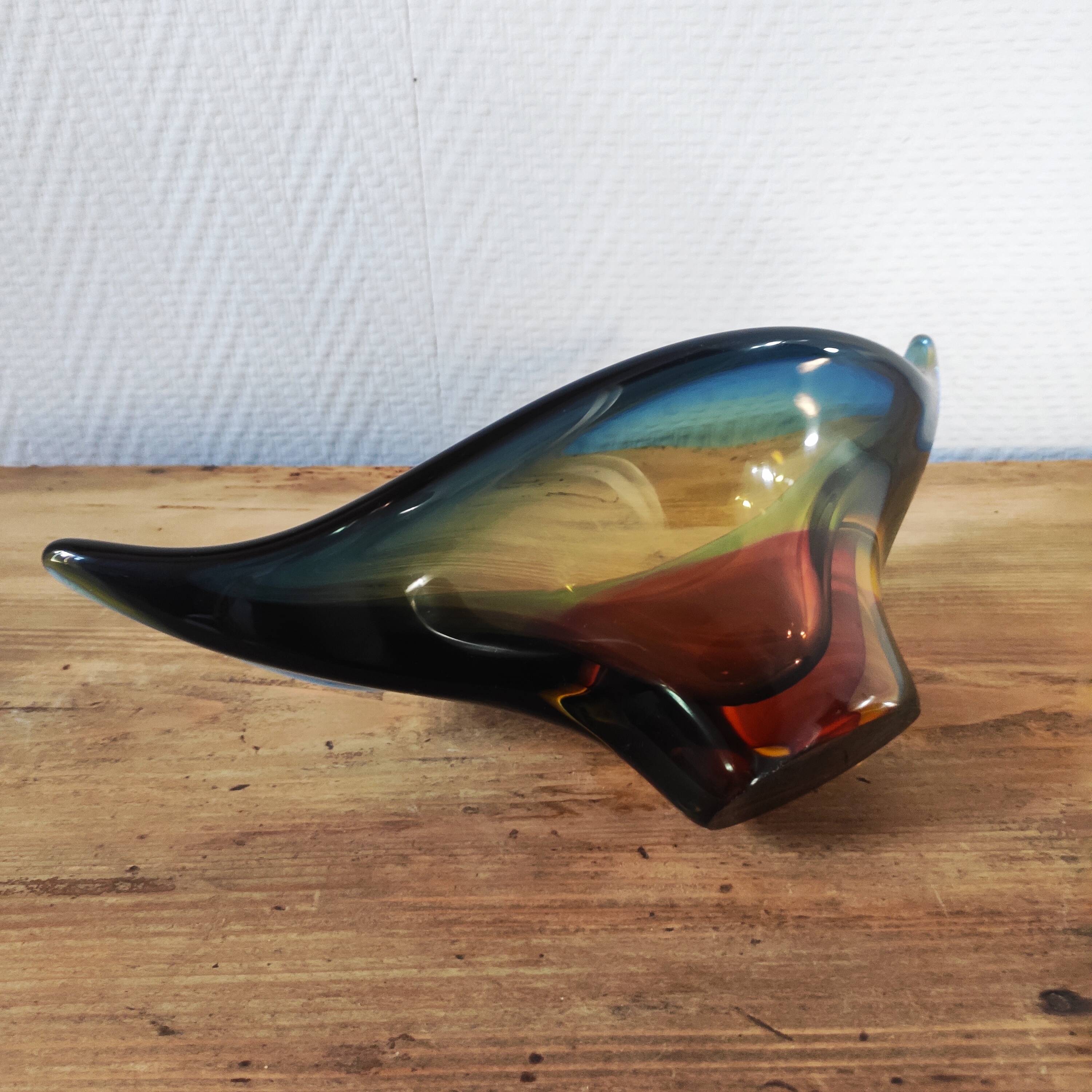 Murano glass cup Sommerso Italy 1960