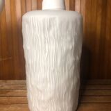Old LOUIS KALFF Style Pendant Lamp White Opaline ReliefVintage #A445
