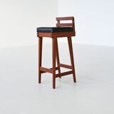 Erik Buch set of three bar stools in teak Dyrlund Denmark 1960