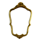 Old golden resin mirror