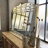 Italian design milked gold mirror