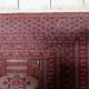Handmade vintage Uzbek Bukhara rug 95cm x 157cm, 1950s