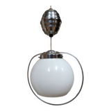Art Deco chrome pendant light from the 1950s