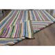 1970s Vintage Turkish Oushak Handmade Wool & Cotton Blue Rug 184x347