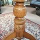 Marquetry pedestal table