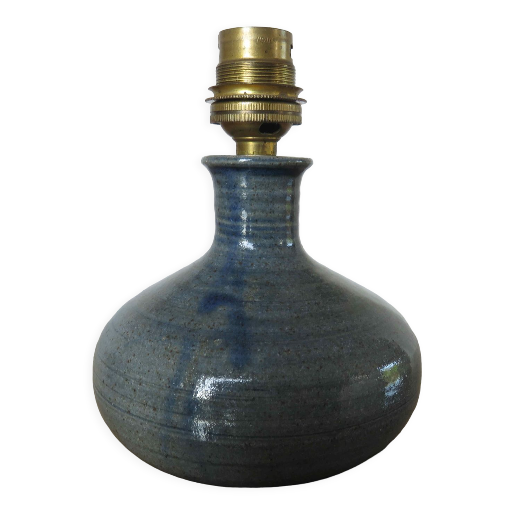 Sandstone lamp, signed, 60s