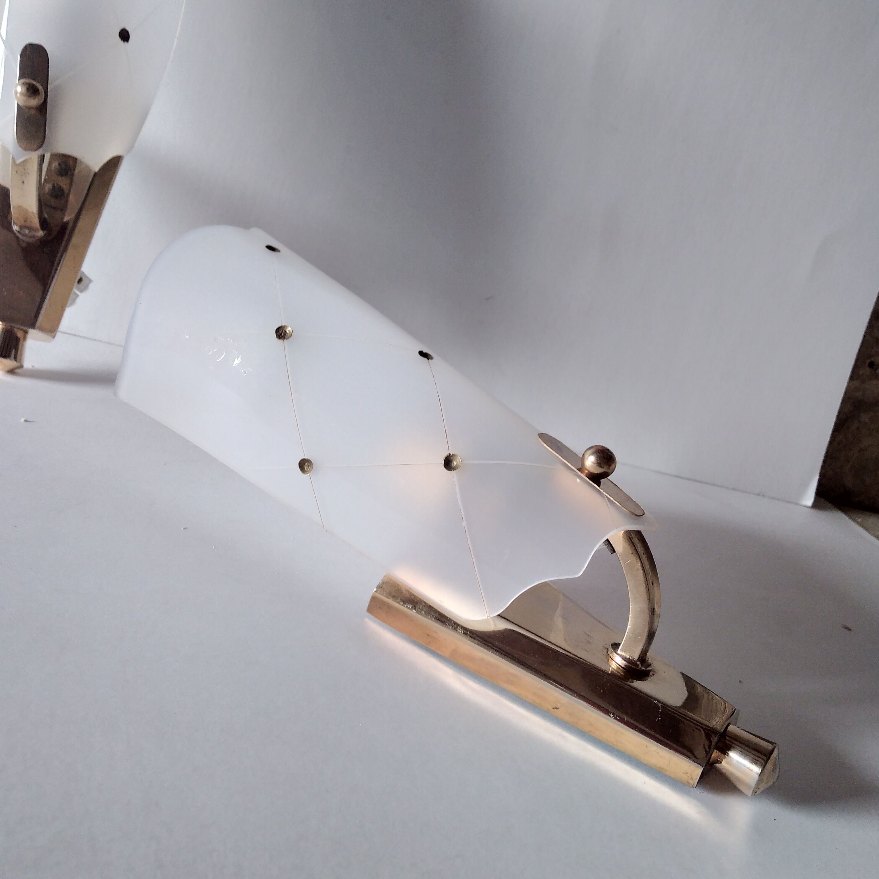 Pair of rockabilly wall lamps