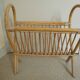 vintage rattan magazine rack