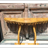 Console en bambou et en rotin