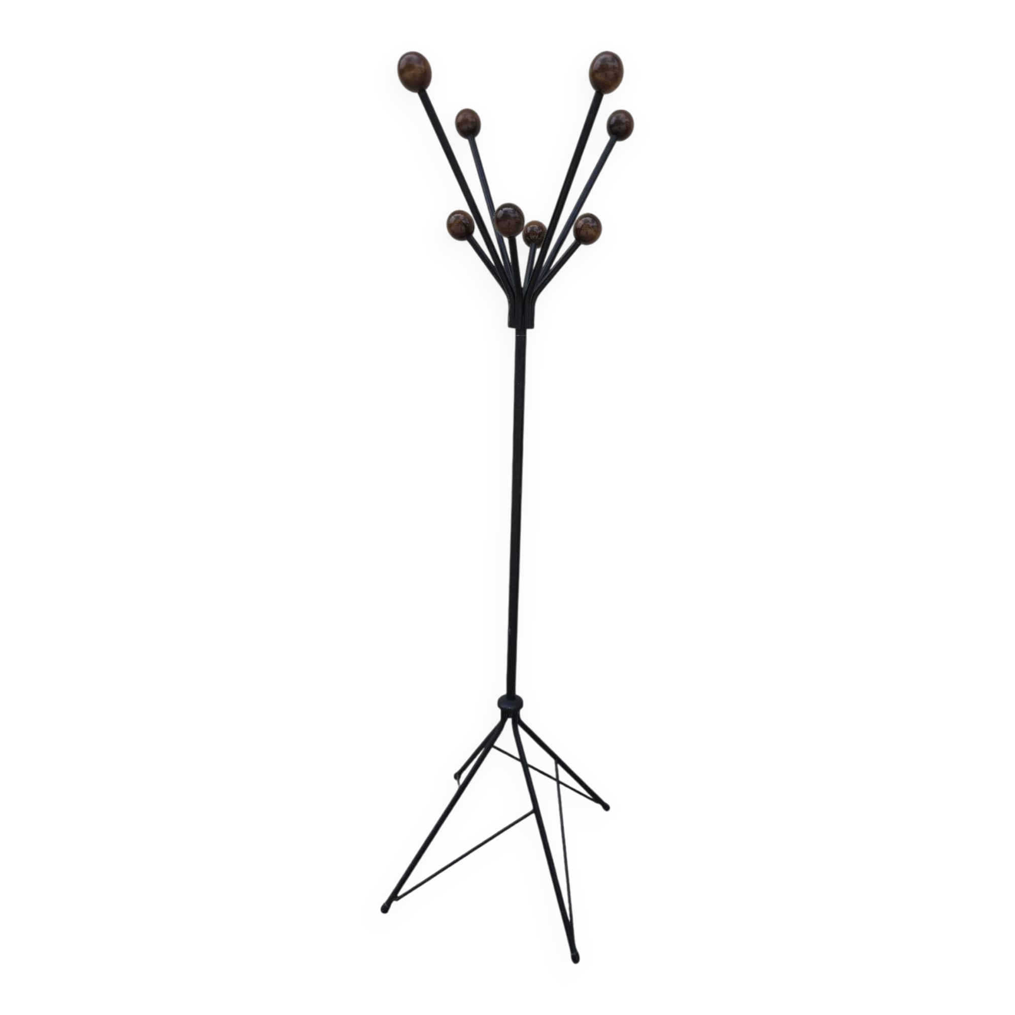 Vintage parrot coat rack with balls, 1950s design