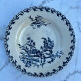 Gien Chardon iron earthenware soup plate