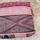 Vintage Berber Kilim Pouf: Handmade Moroccan Floor Cushion