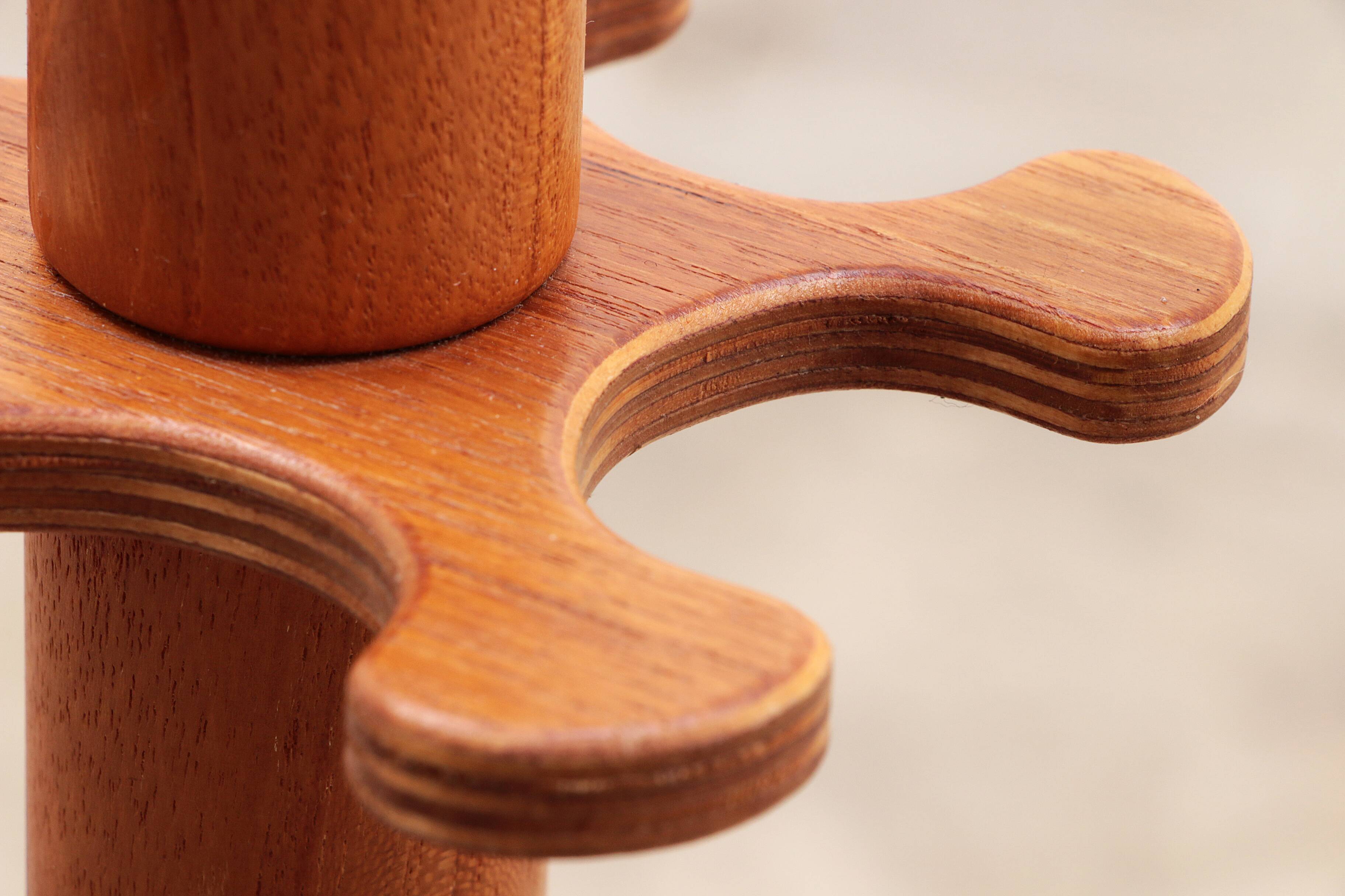 Vintage Aksel kjersgaard Teak Wooden Coat Rack with 5 Hooks - Design Classic