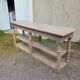 Table de drapier en bois style antique