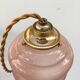 Pink glass walking lamp
