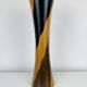 Vase diabolo bois vintage