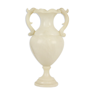 Ancienne lampe en pierre naturelle en albâtre lampe de table urne classic 45cm