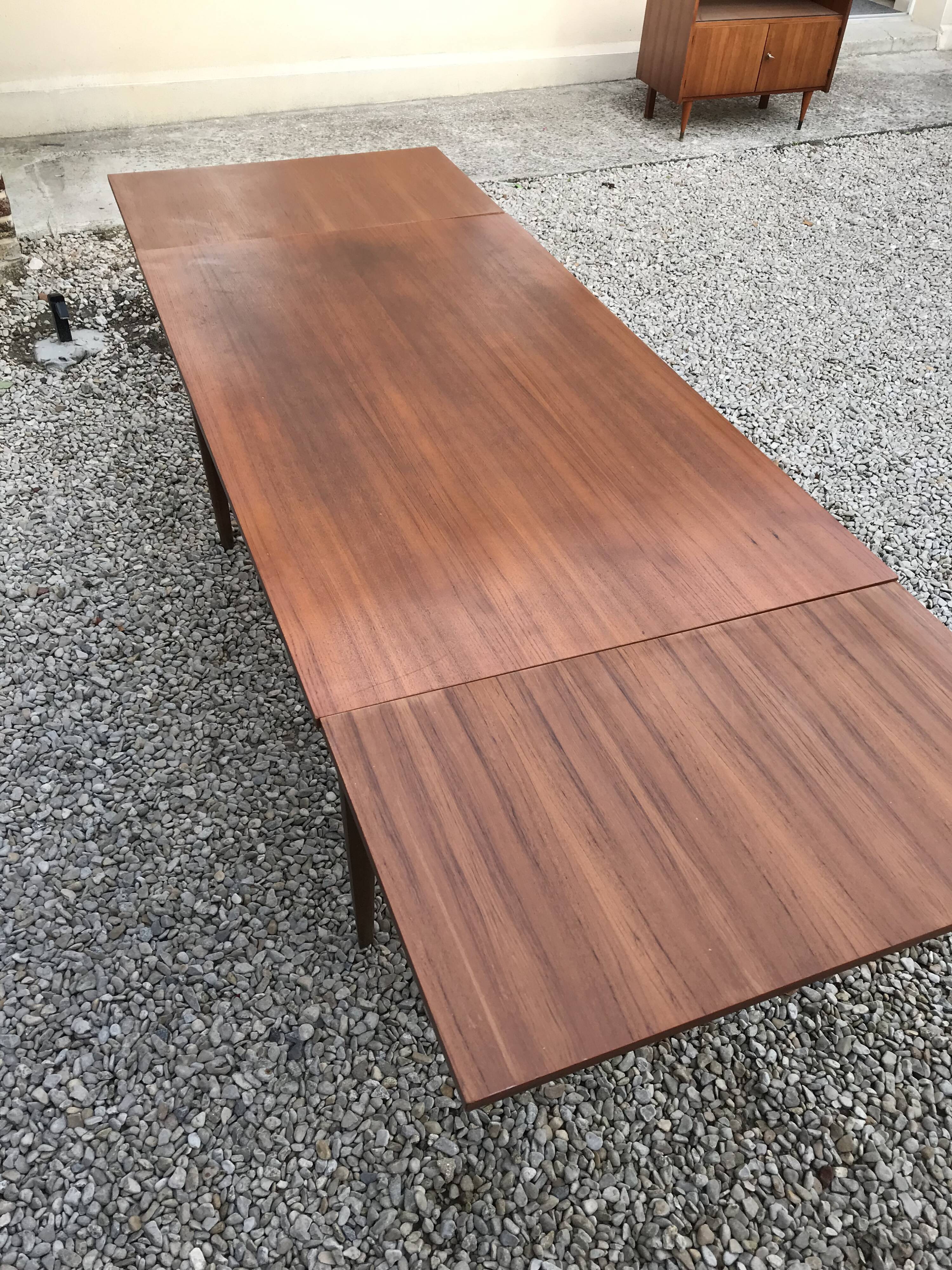 Scandinavian teak rap table