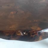 Brutalist solid wood coffee table – 50s/60s