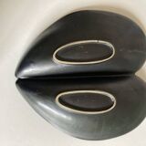 Ceramic shell-shaped bowl by Pol Chambost, signed, 1960.