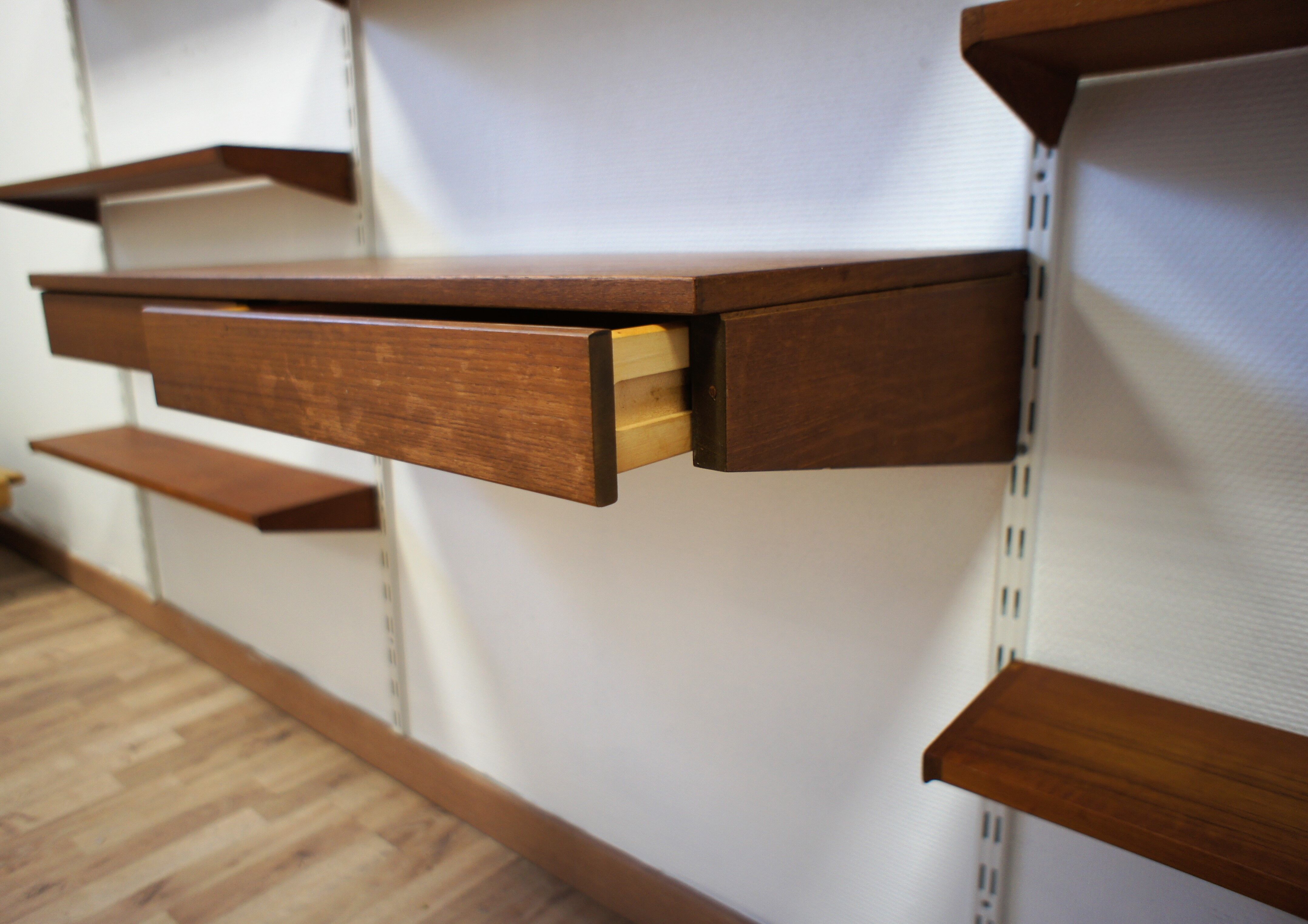 Scandinavian teak modular library, Kai Kristiansen