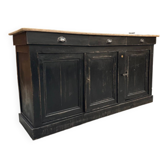 Patinated 3-door sideboard