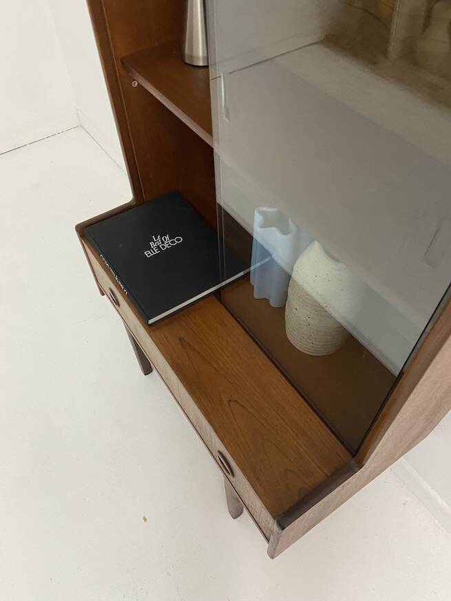 vintage glass library