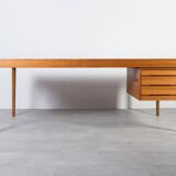 Mid-century modern teak desk by Torbjørn Afdal for Bruksbo, 1960s