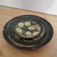 Vintage Hand-Painted Clay Plates: 1970s Yugoslavian Floral Wall Decor