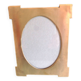 Brushed brass photo frame art deco style / 30s-40s