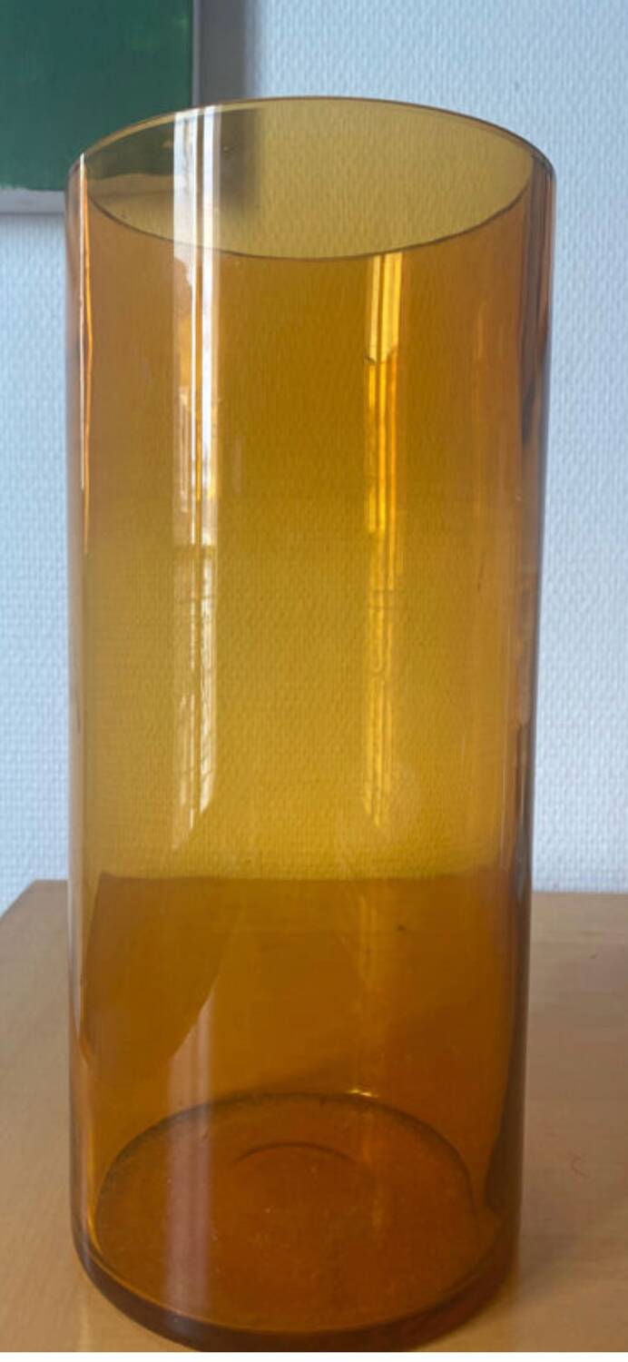 Tinted glass - large vase