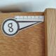 Commode en bois et rotin vintage rénovée, années 60